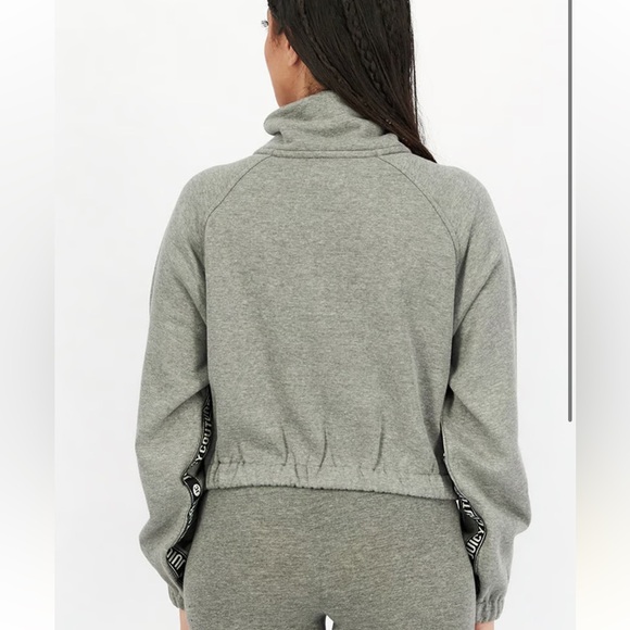 JUICY COUTURE | Heather grey half zip cropped sweater - Picture 8 of 14